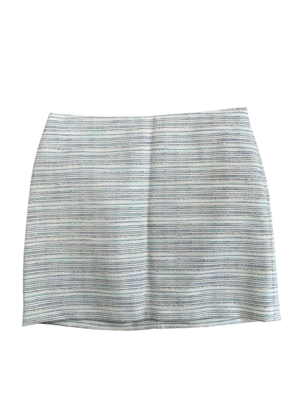 Club Monaco Linen Blend Jeweled Striped Multi Color Short Y2K 2000s Mini Skirt